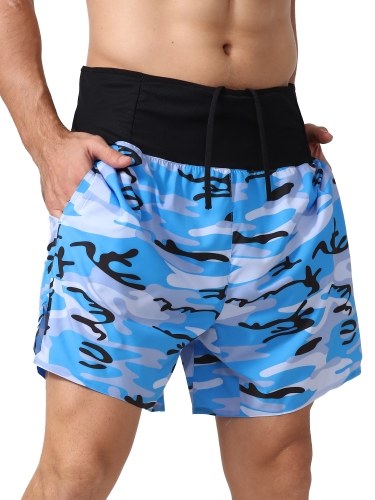 

Men Sports Shorts with Pocket Wide Waistband Quick Dry Running Cycling Fitness Shorts