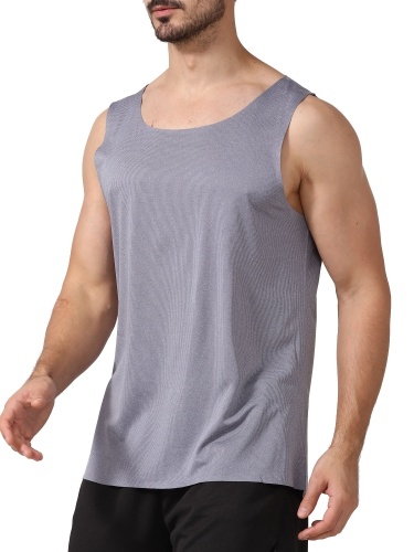 

Summer Men Sleeveless Lightweight Quick Dry Sweat Absoprtion Sports Tank Tops