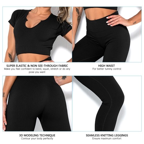 

Women Yoga Suit Outfits Super Stretchy Tracksuit Sports Bra High Waist leggings Yoga Pants