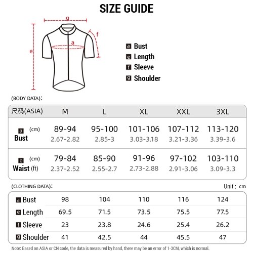 Arsuxeo Men`s Bike Clothing Set Short Sleeve Breathable Cycling Jersey with Quick Dry Elastic Cycling Shorts 