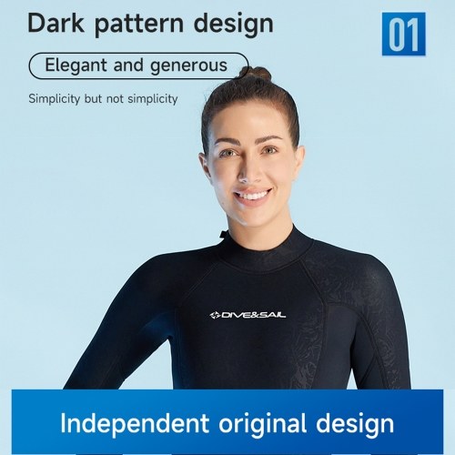 Diving Suit Full Body Wetsuits for Men and Women Long Sleeve Thickened Warmth for Scuba Diving Surfing Freediving and Winter Swimming Enthusiasts 3MM Wetsuit 