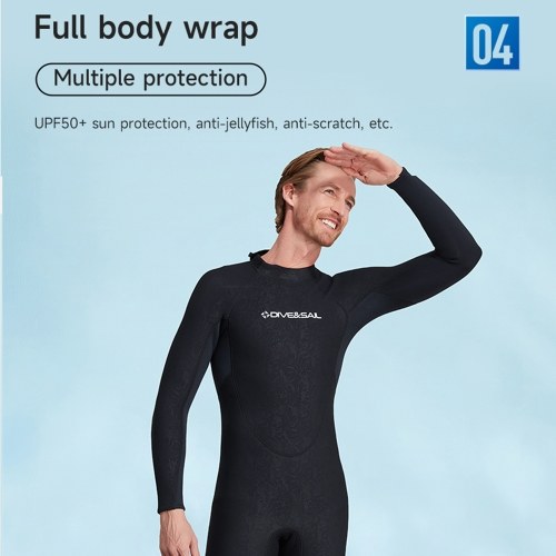 Diving Suit Full Body Wetsuits for Men and Women Long Sleeve Thickened Warmth for Scuba Diving Surfing Freediving and Winter Swimming Enthusiasts 3MM Wetsuit 