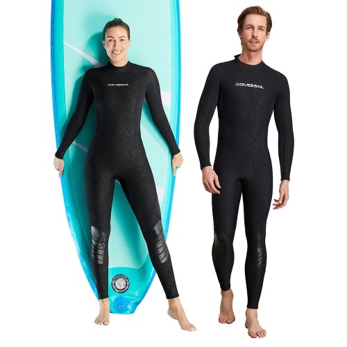 Diving Suit Full Body Wetsuits for Men and Women Long Sleeve Thickened Warmth for Scuba Diving Surfing Freediving and Winter Swimming Enthusiasts 3MM Wetsuit 
