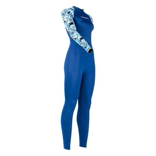 DIVE&SAIL Women`s Full Body Wetsuit Surf Suit UPF50+ Ice-Sense Sunscreen Jellyfish Suit Antibacterial Fabric Four-Way Stretch Protection Diving Suit Plus Size 