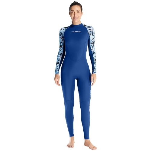 DIVE&SAIL Women`s Full Body Wetsuit Surf Suit UPF50+ Ice-Sense Sunscreen Jellyfish Suit Antibacterial Fabric Four-Way Stretch Protection Diving Suit Plus Size 