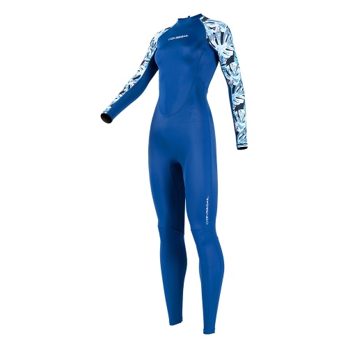DIVE&SAIL Women`s Full Body Wetsuit Surf Suit UPF50+ Ice-Sense Sunscreen Jellyfish Suit Antibacterial Fabric Four-Way Stretch Protection Diving Suit Plus Size 
