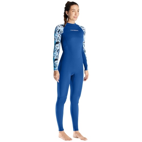 DIVE&SAIL Women`s Full Body Wetsuit Surf Suit UPF50+ Ice-Sense Sunscreen Jellyfish Suit Antibacterial Fabric Four-Way Stretch Protection Diving Suit Plus Size 