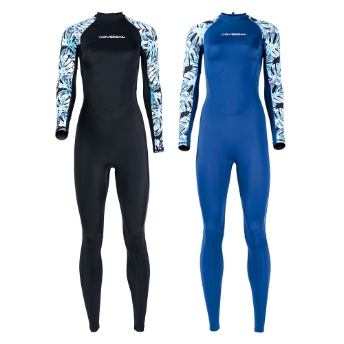 DIVE&SAIL Women`s Full Body Wetsuit Surf Suit UPF50+ Ice-Sense Sunscreen Jellyfish Suit Antibacterial Fabric Four-Way Stretch Protection Diving Suit Plus Size 