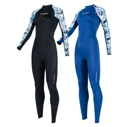 DIVE&SAIL Women`s Full Body Wetsuit Surf Suit UPF50+ Ice-Sense Sunscreen Jellyfish Suit Antibacterial Fabric Four-Way Stretch Protection Diving Suit Plus Size 