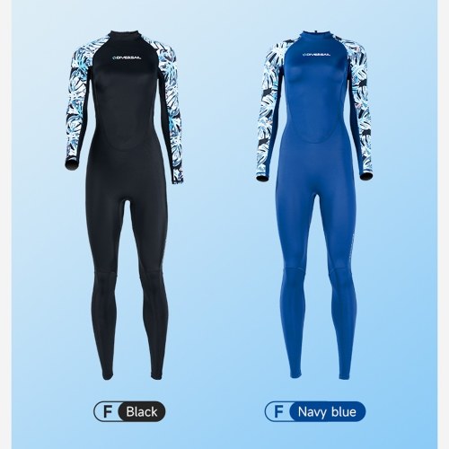 DIVE&SAIL Women`s Full Body Wetsuit Surf Suit UPF50+ Ice-Sense Sunscreen Jellyfish Suit Antibacterial Fabric Four-Way Stretch Protection Diving Suit Plus Size 