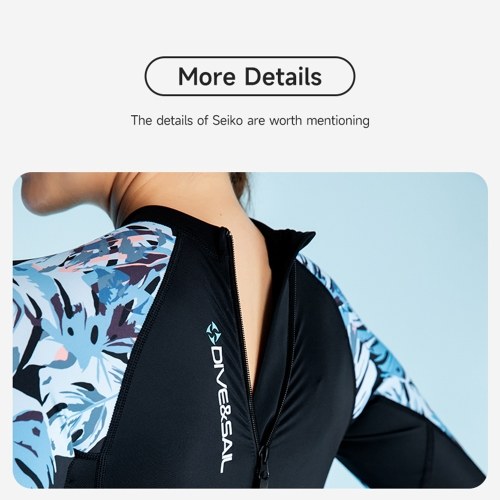 DIVE&SAIL Women`s Full Body Wetsuit Surf Suit UPF50+ Ice-Sense Sunscreen Jellyfish Suit Antibacterial Fabric Four-Way Stretch Protection Diving Suit Plus Size 