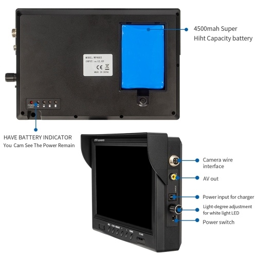 9 Inch True Color LCD Display 12 LED 20m/30m/50m Periscope Inspection Camera Pipeline Endoscope for Cave Exploration, Water-supply Pipe, Air-Conditioner Pipe, Cable Pipe, Pipeline Vacuum System, Buildings, Sunken Pipe 
