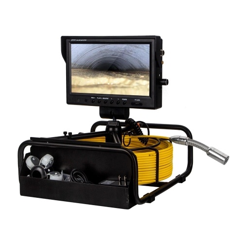 9 Inch True Color LCD Display 12 LED 20m/30m/50m Periscope Inspection Camera Pipeline Endoscope for Cave Exploration, Water-supply Pipe, Air-Conditioner Pipe, Cable Pipe, Pipeline Vacuum System, Buildings, Sunken Pipe 