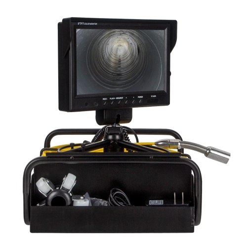 9 Inch True Color LCD Display 12 LED 20m/30m/50m Periscope Inspection Camera Pipeline Endoscope for Cave Exploration, Water-supply Pipe, Air-Conditioner Pipe, Cable Pipe, Pipeline Vacuum System, Buildings, Sunken Pipe 