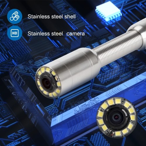 9 Inch True Color LCD Display 12 LED 20m/30m/50m Periscope Inspection Camera Pipeline Endoscope for Cave Exploration, Water-supply Pipe, Air-Conditioner Pipe, Cable Pipe, Pipeline Vacuum System, Buildings, Sunken Pipe 