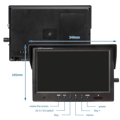 9 Inch True Color LCD Display 12 LED 20m/30m/50m Periscope Inspection Camera Pipeline Endoscope for Cave Exploration, Water-supply Pipe, Air-Conditioner Pipe, Cable Pipe, Pipeline Vacuum System, Buildings, Sunken Pipe 