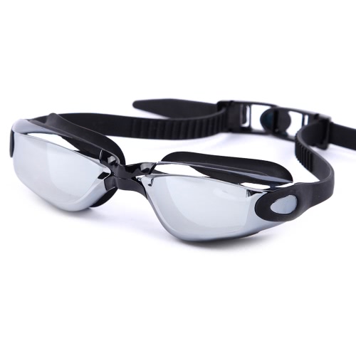 Erwachsene Männer Frauen Galvanotechnik Mirrored Beschichtung Anti-Fog-UV-Schutz-Badebekleidung Schwimmbrille Sportschwimmbrille Brillen Brillen mit Aufbewahrungskoffer