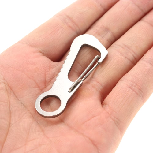 

5PCS Открытый Портативный нержавеющей стали Альпинизм Пряжка Крючок Keychain Key Ring Бутылка открывалка инструмент