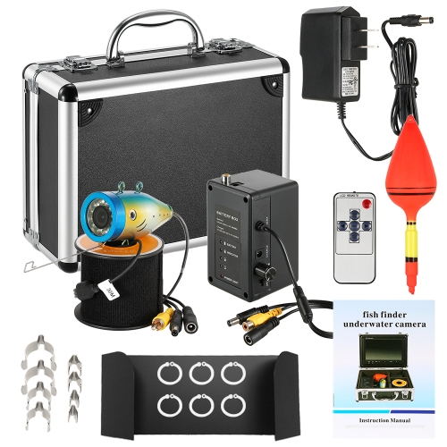 

1000TVL Waterproof Underwater Fishing Camera Touch Button 9" LCD Monitor 12PCS LED Lamp Fish Finder 150 Degree Wide Angle