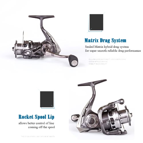 

Abu Garcia Brand REVO LT 2000SH 2500SH Spinning Fishing Reel 9+1BB 6.2:1 Saltwater Long Shot Fishing Reel