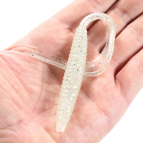 

Lixada 6PCS 17.5cm/7g Spiral Shape Body Long Tail Soft Fishing Lure Soft Bait Worm Mixed Color Fishing Lure Set