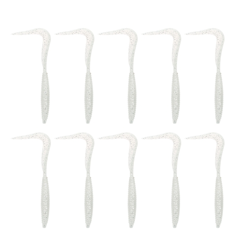 

Lixada 10PCS 12cm / 2.4g Спиральная форма тела Длинный хвост Мягкая рыбалка Приманка Мягкий червь приманки Смешанный набор для рыбалки для рыбалки