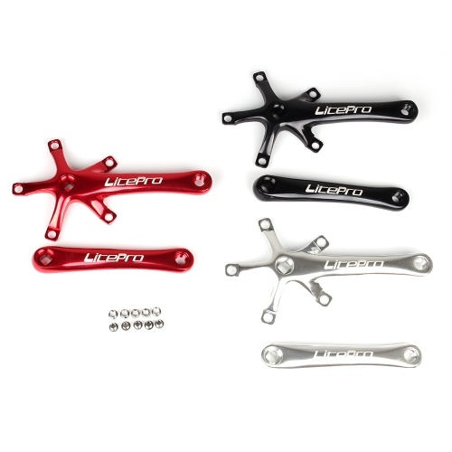 

Bike Cycling Bicycle 170MM Crank Arm Set Folding Bike Crank BCD 130MM Five Square Holes Crankset Bike Accessories