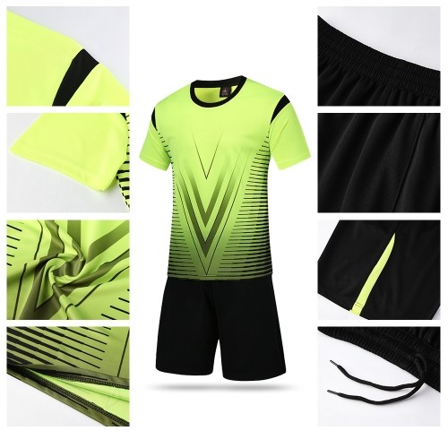 

Lixada Professional Soccer Jerseys Set Adult/Kids Breathable Soccer Set Soccer Jerseys Uniforms Children Football Kit Shirt Tracksuit