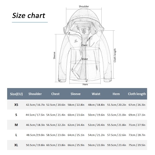 

Lixada Waterproof Jacket Windproof Raincoat Sportswear