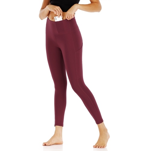 

Women Yoga Leggings with Pockets High Waist Tight Sport Pants Fitness Gym Workout Running Pants