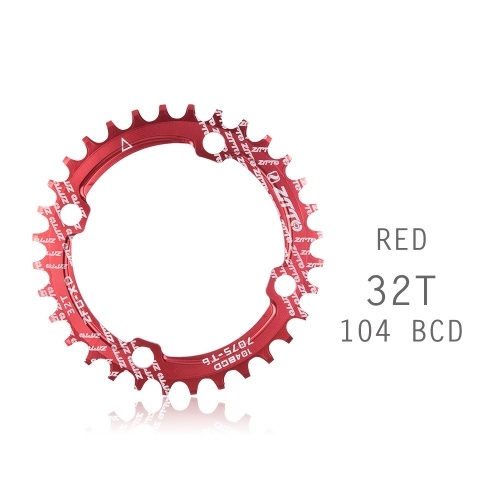 

Bicycle Crank 104BCD Round Shape Narrow Wide 32T/34T/36TMTB Chainring Bicycle Chainwheel Bike Circle Crankset Single Plate
