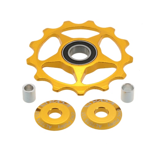 

​Lixada 1pc 11T/13T Rear Derailleur Guide CNC Aluminum Alloy Pulley Jockey Wheel Disc Sealed Bearings Pulley Replacement