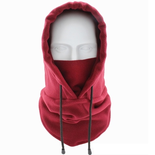 

Men Women Winter Balaclava Warm Soft Fleece Drawstring Neck Gaiter Cycling Hiking Running Outdoors Hat