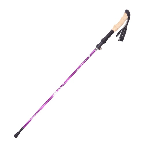 

1pcs Straight Shank Stick Ultra-light Portable Retractable Walking Cane Aluminum Alloy 5-Section Walking Stick