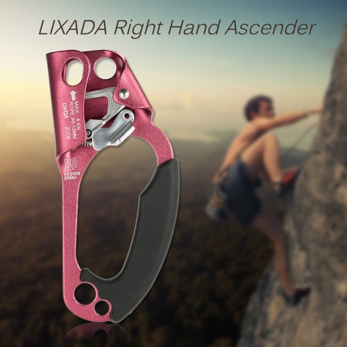 Ascender Lixada mano derecha de 8 mm-13 mm cuerda de escalada de roca Espeleología Rescate