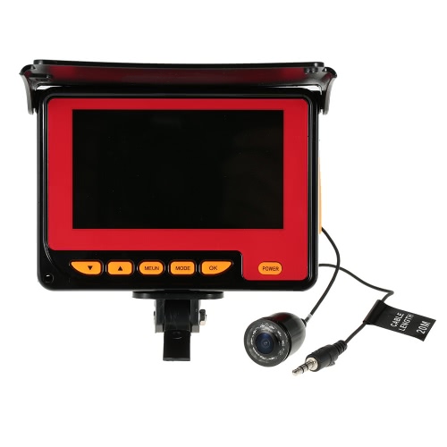 

4.3'' Color Digital LCD 1000TVL Fish Finder HD Fishing Video Camera Monitor Underwater DVR Recorder Fishing Camera 20M Cable EU/US Plug
