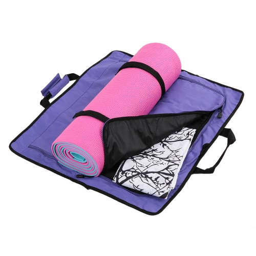 

Yoga Mat Bag with Open Ends Mobile Pocket and Water Bottle Holder