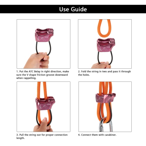 

Lixada Двойной слот ATC Белей спусковое устройство Открытый Скалолазание карабины Скалолазание Трассы предохранительное кольцо стр