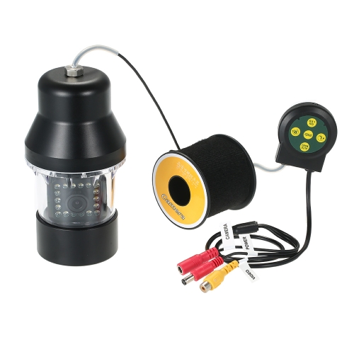 Lixada Macchina fotografica pesca subacquea professionale Fish Finder con pulsanti a sfioramento Schermo a colori grande 9 pollici Impermeabile 18 LED fotocamera girevole a 360 gradi