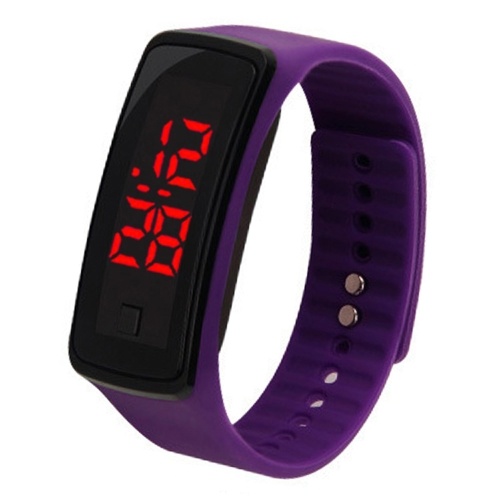 Montres numériques de poignet d'enfants de montre de silicone de bracelet électronique du sport LED d'enfants