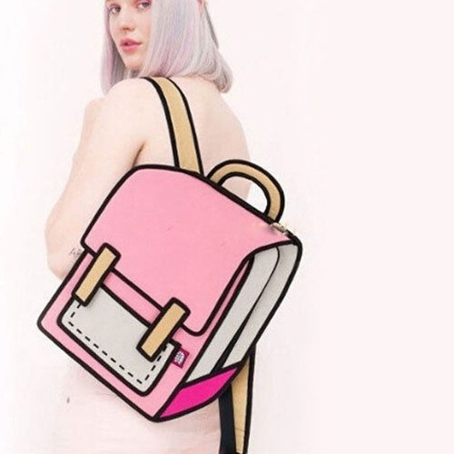 

Multicolor Optional 3D Jump Style 2D Drawing From Cartoon Type Shoulder Bag