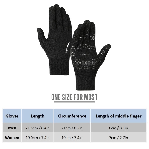 

Knitted Sensitive Touchscreen Gloves