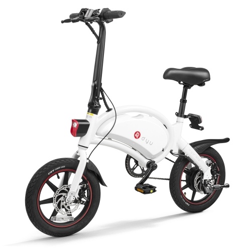 DYU D3 + Bicicletta elettrica pieghevole da 14 pollici Power Assist