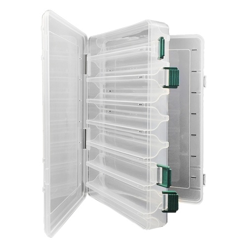 

14 Compartments Double Sided Plastic Fishing Bait Box