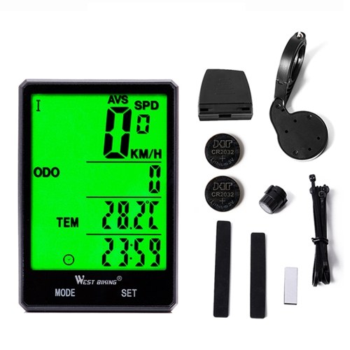 

WEST BIKING 2.8inch Large Screen Bicycle Odometer Rainproof Bike Speedometer Cycling Stopwatch