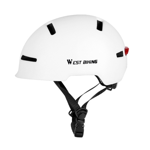 

Adjustable Bike Helmet with Taillight In-mold Cycling Helmet with Rear Light Men Women Commuting Helmet with Soft Removable Lining Pad