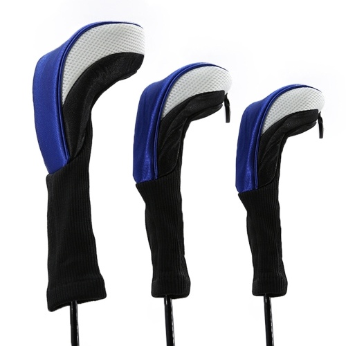 

3pcs Golf Head Covers Driver Fairway Woods Headcovers Golf Accessories