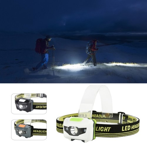 

Mini LED Headlamp 4 Mode Waterproof LED Headlight Flashlight White + Red Light Head Lamp Light 90 Degree Swivel Head for Camping Cycling Running