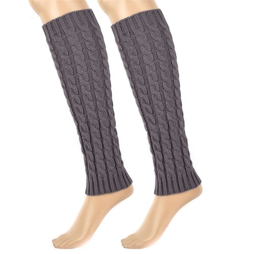 Winter Women Knitted Crochet Thigh Leg Warmer Cover