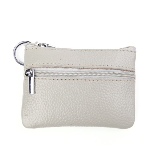 

Genuine Leather Zipper Mini Coin Storage Purse